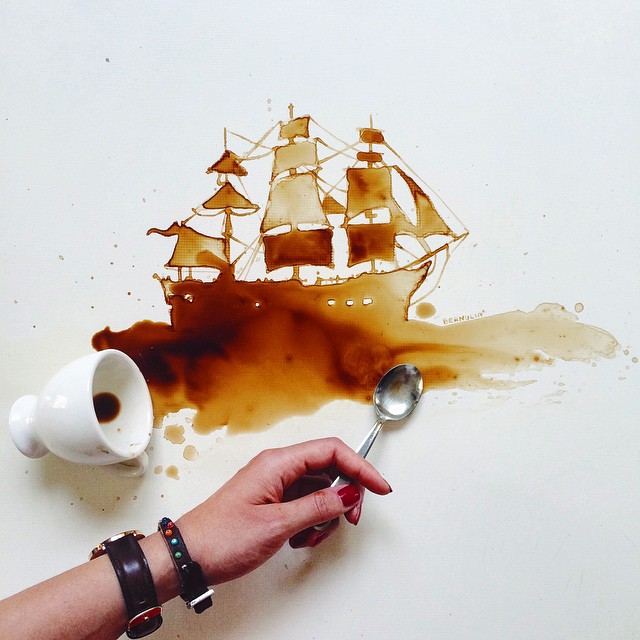 Coffee Painting Techniques